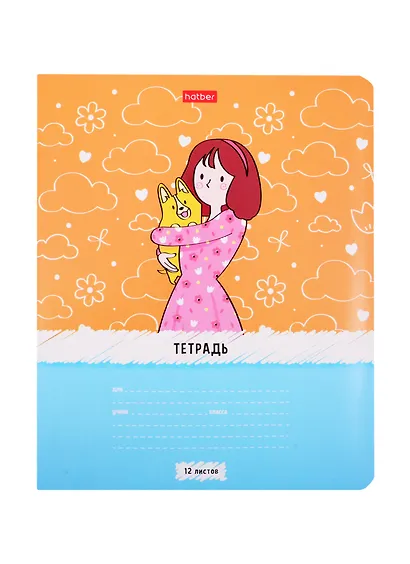 Тетрадь в клетку Hatber, "Переменка", 12 листов, в ассортименте - фото 1