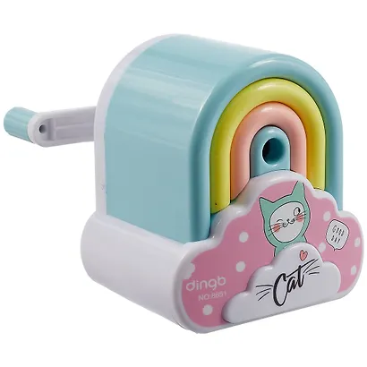 Точилка механическая 1 отверстие "Cat and rainbow", в ассортименте - фото 4