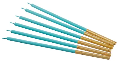 Набор свечей для торта Mint (мятные) (6шт) (15см) (12-7color-candle_14) - фото 4