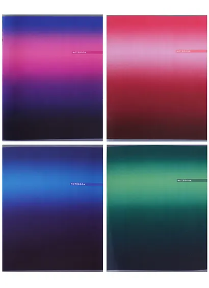 Тетрадь в клетку Listoff, "Градиент", А4, 80 листов, в ассортименте - фото 4