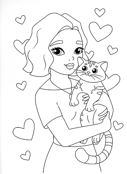 Суперраскраска с наклейками. Для девочек - фото 3