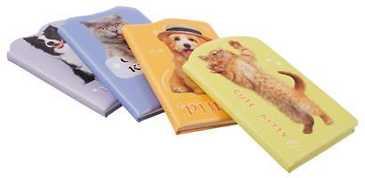 Книга для записей А5 96л "Animals" тонир.блок, ПВХ-обл, ассорти - фото 2