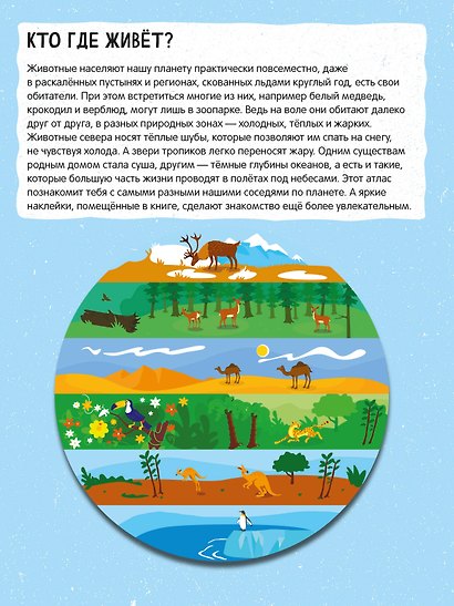 Атлас животных. 101 наклейка - фото 8