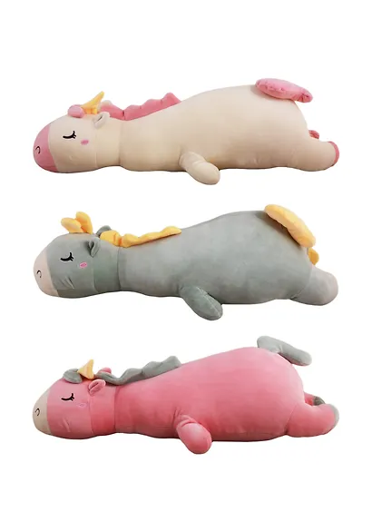 Мягкая игрушка Единорог спящий на животе (65х25) - фото 3