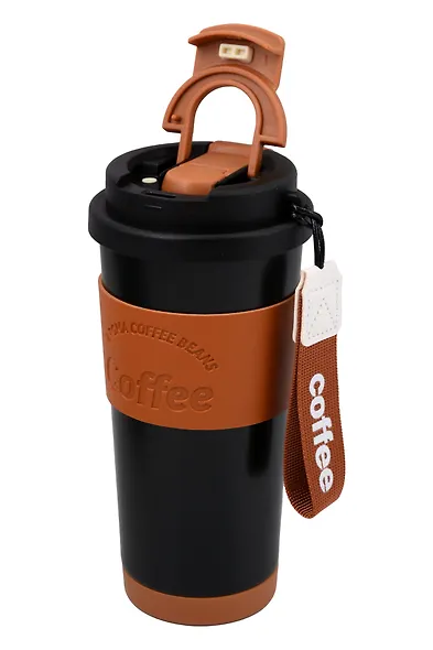 Термостакан Coffee черный (пластик/металл) (550мл) (12-7306-202510-STB-32) - фото 3