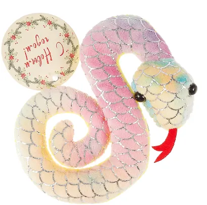 Мягкая игрушка Символ года Змейка с градиентом (13х9) (12-1253-202405-SN1) - фото 5