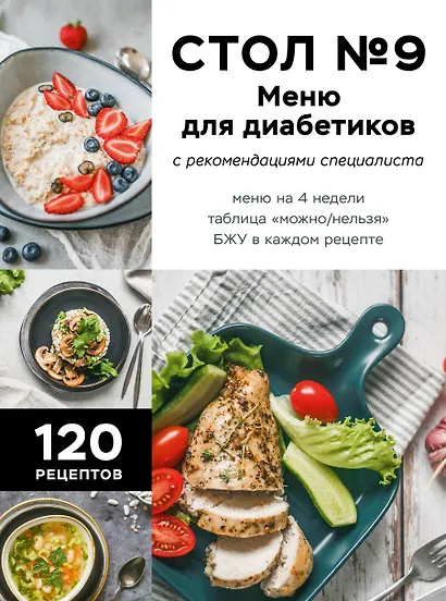 Стол №9. Меню для диабетиков с рекомендациями специалиста - фото 1