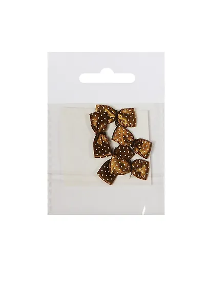 Бантик из ленты (BR2410-4) (24х10мм) (ПЭ 100%) (5шт) (упаковка) - фото 1