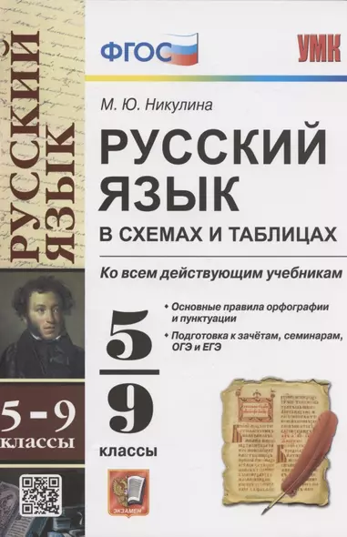 Русский язык в схемах и таблицах. 5-9 классы. Ко всем действующим учебникам - фото 1