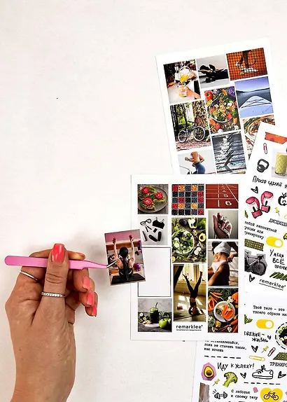 Набор стикеров Remarklee "Фитнес", 4 листа - фото 3