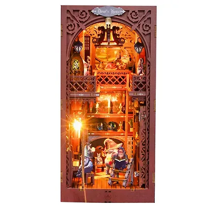 Сборная модель «Книжный румбокс. Дом гномов», 11х18х23, Mini House DIY - фото 3