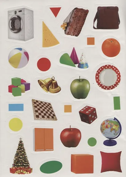 Книжка с наклейками "Формы" - фото 4