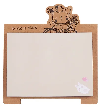 Блок бумаги самоклеящийся 50 листов, "Animals" домик, в ассортименте - фото 2