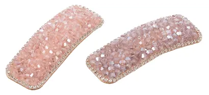 Набор заколок 2 штуки, розовая, фиолетовая, пластик, Lafilaf - фото 3