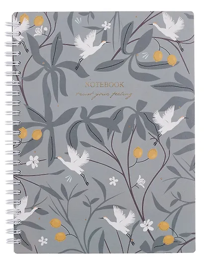 Тетрадь «Romance», 96 листов в клетку, журавль, спираль - фото 1