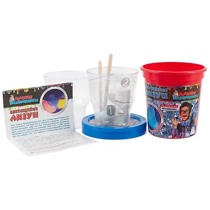 Набор для опытов, Серия Лучшие эксперименты Светящийся лизун Призрачно-Голубой 120гр. - фото 2