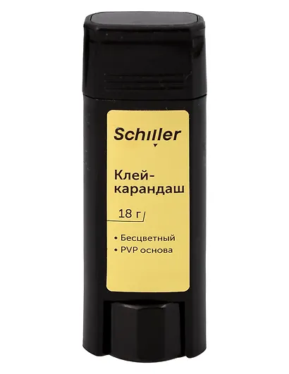 Клей-карандаш Schiller, 18 г, PVP основа - фото 1