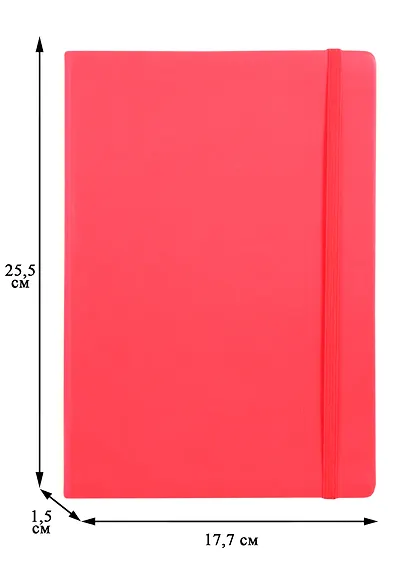 Книга для записей В5 96л кл. "JOY BOOK" особый красный, иск.кожа, тонир.блок, ляссе, инд.уп. - фото 3