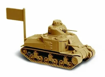 Сборная модель Американский средний танк  М3 Ли, 6264, ЗВЕЗДА - фото 4