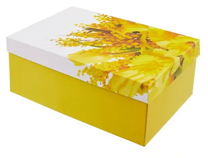 Коробка подарочная "Мимоза" 28,5*18,5*12см, , картон - фото 1