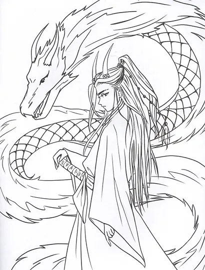 Мир фэнтези. Аниме-раскраска - фото 4
