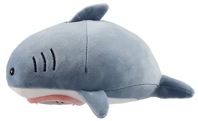 Мягкая игрушка Котик-акула, 30см серый - фото 4