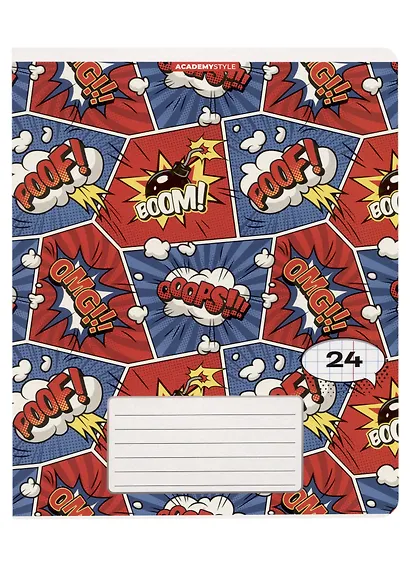 Тетрадь в клетку Academy Style, "Комиксы", 24 листа - фото 5