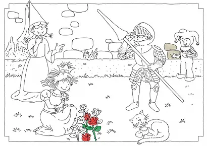 Конни и бумажные куклы для вырезания с раскраской - фото 3