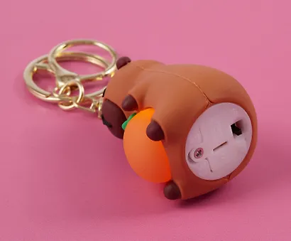 Брелок-фонарик Капибара (ПВХ) (4х5) - фото 7