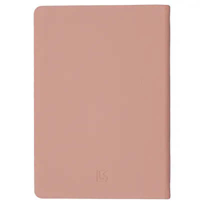 Записная книжка А6+ 136л кл. "NUANCES. Персик" 7БЦ, иск.кожа, нашивка, скругл.углы, ляссе - фото 2