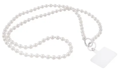 Шнурок-подвеска для телефона с бусинами кросс-боди «Жемчуг перламутровый» - фото 2