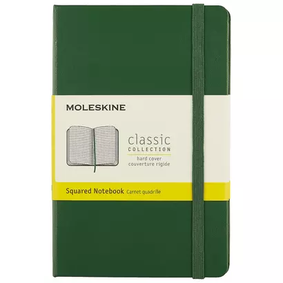 Записная книжка Moleskin Classic Pocket, твёрдая обложка, зелёная, 96 листов, А6 - фото 1