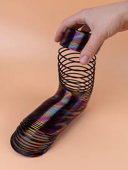 Головоломка Пружинка узор металлик (d.7,5см) (15см) (коробка) (12-01976-A215-8) - фото 8