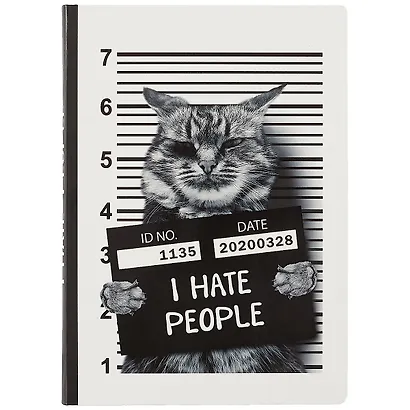 Блокнот Кот I Hate People - фото 1