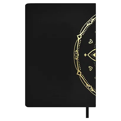 Ежедневник недат. А5 160л "Софт-тач. Арт-терапия" черный, кожзам, тв.переплет, тиснений фольгой, конгревное блинтовое тиснение, антистресс-раскраска, офсет, ляссе, подар.упаковка - фото 11