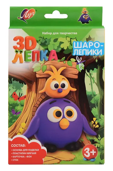 Набор для творчества  с пластилином " Птички" (серия "Шаролепики") - фото 1