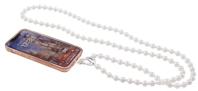 Шнурок-подвеска для телефона с бусинами кросс-боди «Жемчуг перламутровый» - фото 3