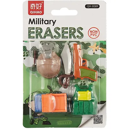 Набор Ластики пазлы Military Army (блистер) (12-24335-QH8389) - фото 1