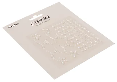 Стразы самоклеящиеся Фигурные белые - фото 2