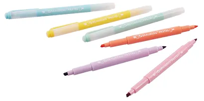 Текстовыделители 06цв "TWIN PASTEL" двусторонние, пл/уп, BRAUBERG - фото 4