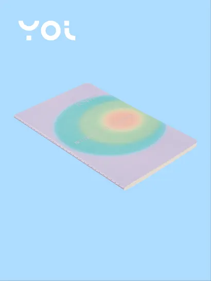 Тетрадь 40 листов в клетку "Rainbow" сшивка, Yoi - фото 2