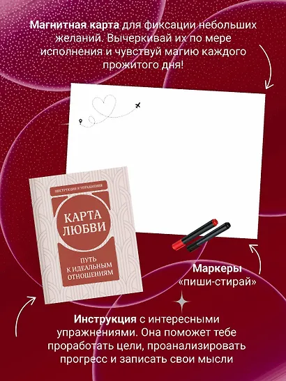 Карта любви: путь к идеальным отношениям (карта желаний в тубусе) - фото 5