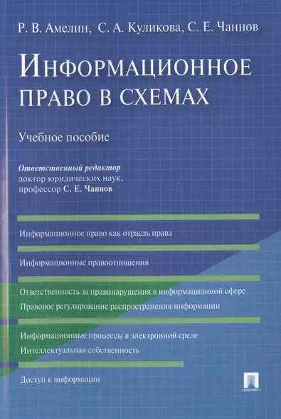 Информационное право в схемах: учебное пособие - фото 1