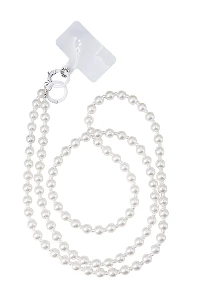 Шнурок-подвеска для телефона с бусинами кросс-боди «Жемчуг перламутровый» - фото 4