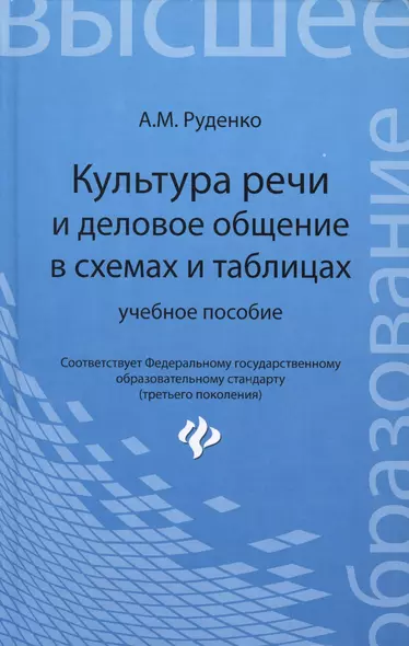 Культура речи и деловое общение в схемах и таблицах: учебное пособие - фото 1