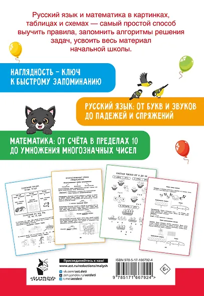 Все правила в картинках. Русский язык и математика - фото 2