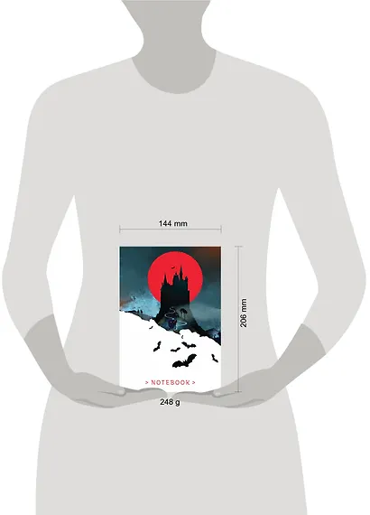 Книга для записей А5 96л тчк. "Замок Дракулы" интегр.обл. - фото 4