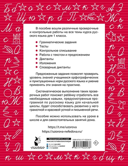 Русский язык 1 класс. Проверочные и контрольные работы - фото 2