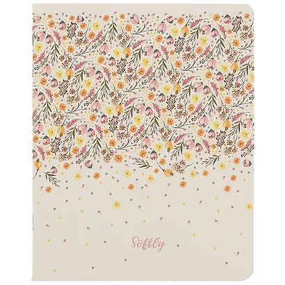 Тетрадь в клетку Academy Style, "Softli (цветочная)", 48 листов, в ассортименте - фото 1