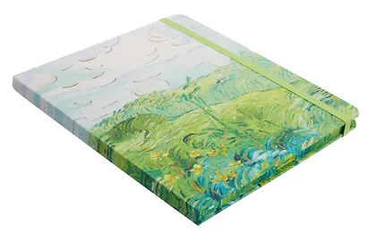 Книга для записей 17*19 112л кл. "Пейзажи" 7БЦ, резинка, ассорти - фото 10